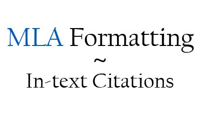 mla in-text citation