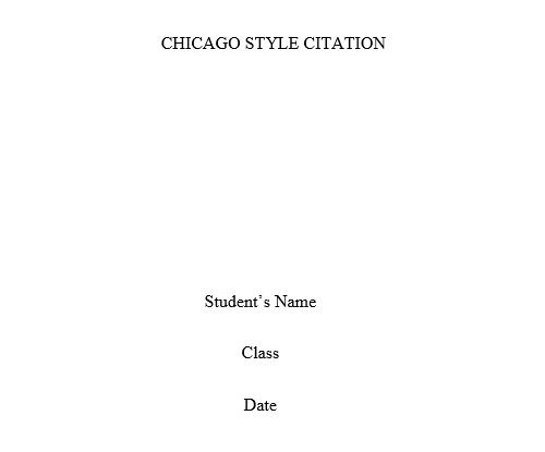 chicago style citation