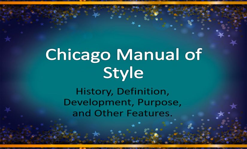 Chicago manual of style