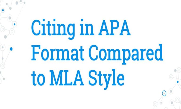 Citing in APA Format Compared to MLA Referencing Style – Wr1ter