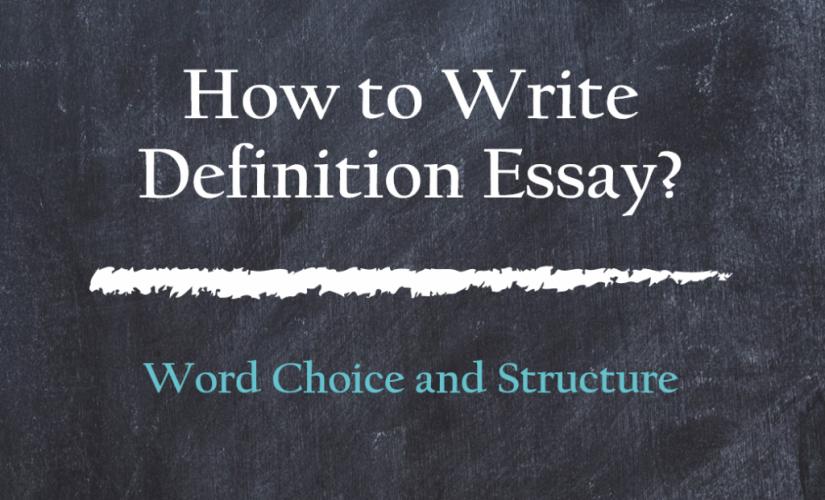 How to write definition essay