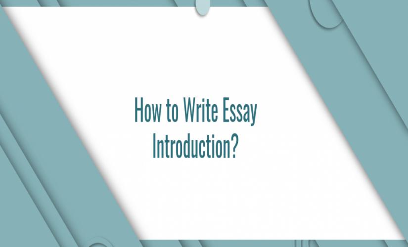 How to write essay introduction