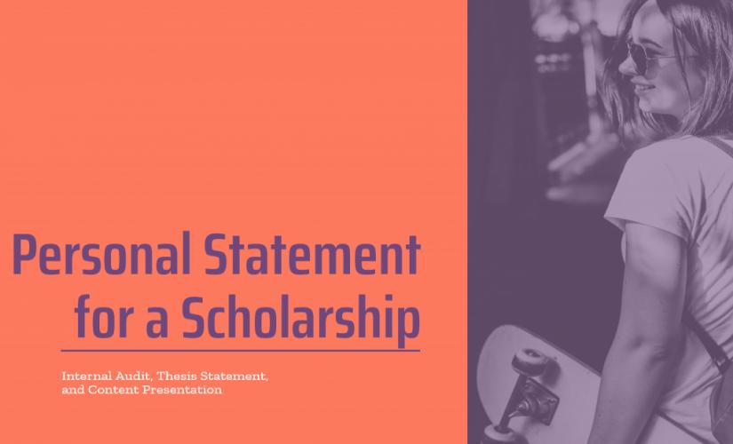 Personal statement for a scholarship