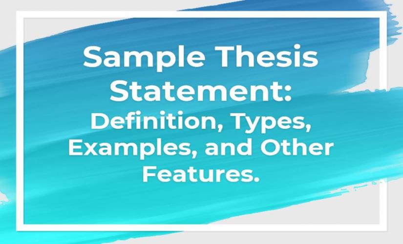 Sample thesis statement