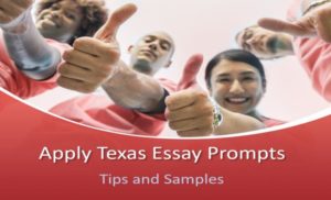 texas apply essay prompts