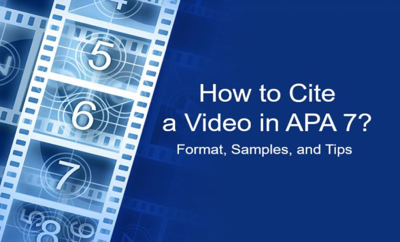 How to cite a video in APA 7