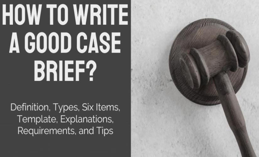 How to write a case brief