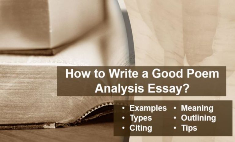 how to write an essay on a poem analysis