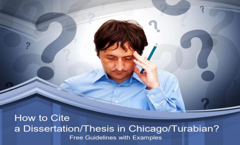 How to cite a dissertation in Chicago Turabian