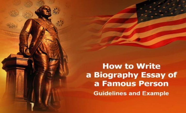 how to write essay biography
