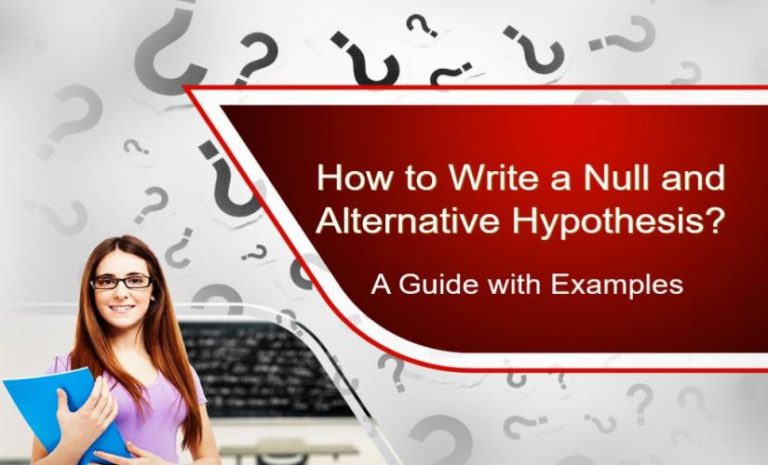 how to write a alternative hypothesis