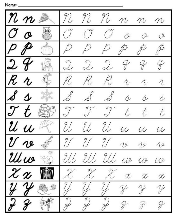 How to Write in Cursive: Basic Guidelines With Examples – Wr1ter