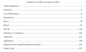 How to Write a Table of Contents for Different Formats With Examples ...