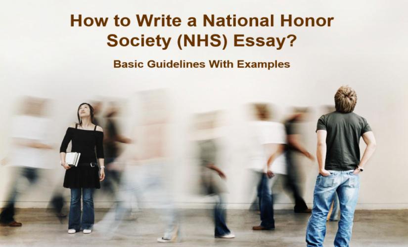 How to write a national honor society essay