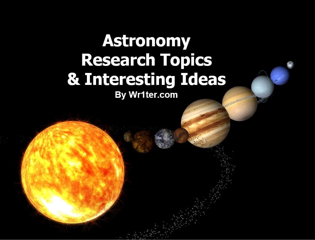 astronomy research project topics