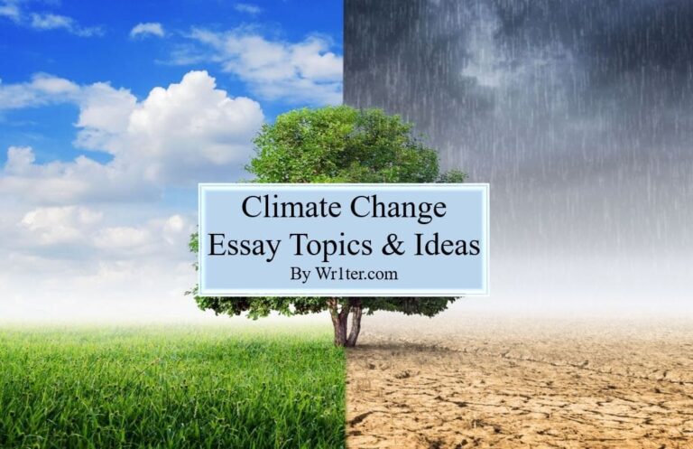 essay topic about climate change